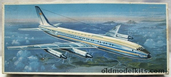 KVZ 1/100 Tupolev Tu-114 Aeroflot, 5008 plastic model kit